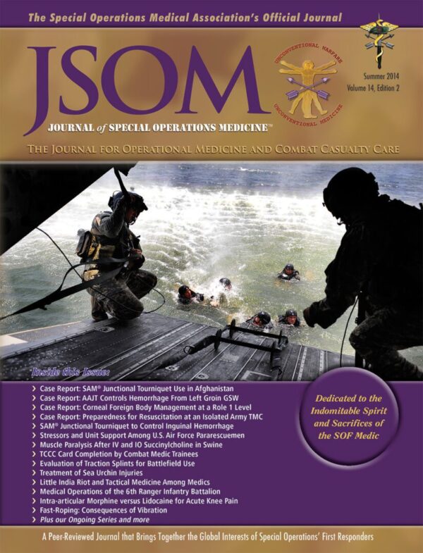First Case Report of SAM® Junctional Tourniquet Use in Afghanistan to Control Inguinal Hemorrhage on the Battlefield