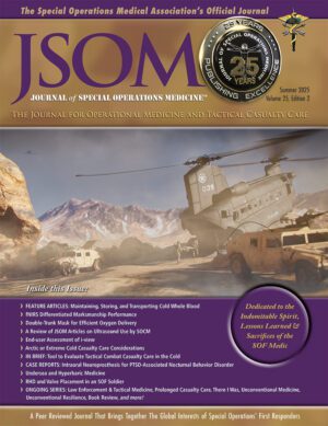 In Cold Blood: A Feasibility Study on Maintaining, Storing, and Transporting Cold Whole Blood by a Special Forces Unit