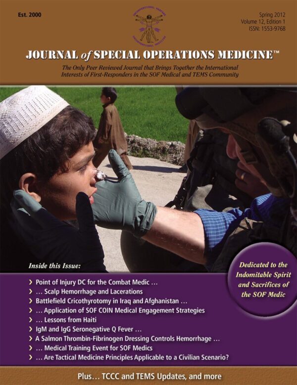 Advanced Medical Technology Capacity Building and the Medical Mentoring Event: A Unique Application of SOF Counterinsurgency Medical Engagement Strategies