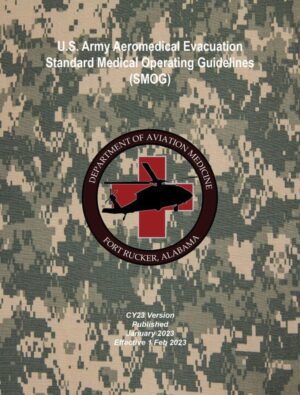 A cover of the army medical guideline.