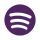 A purple circle with the logo of spotify.